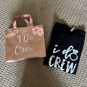 I Do Crew Themed Bag, T-Shirt, Scrunchie, and Hair Pin